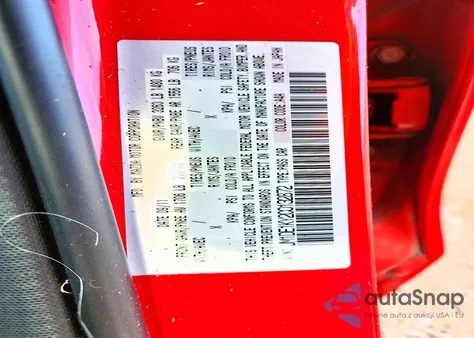 2012 Mazda Mazda2 z USA, uszkodzony, nr VIN JM1DE1KY2C0132872